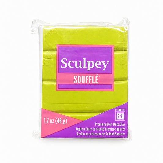Pakje Sculpey Soufflé polymeerklei in de kleur Citron, 48 gram