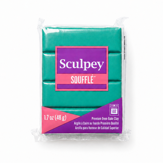 Pakje Sculpey Soufflé polymeerklei in de kleur Jade (groen), 48 gram