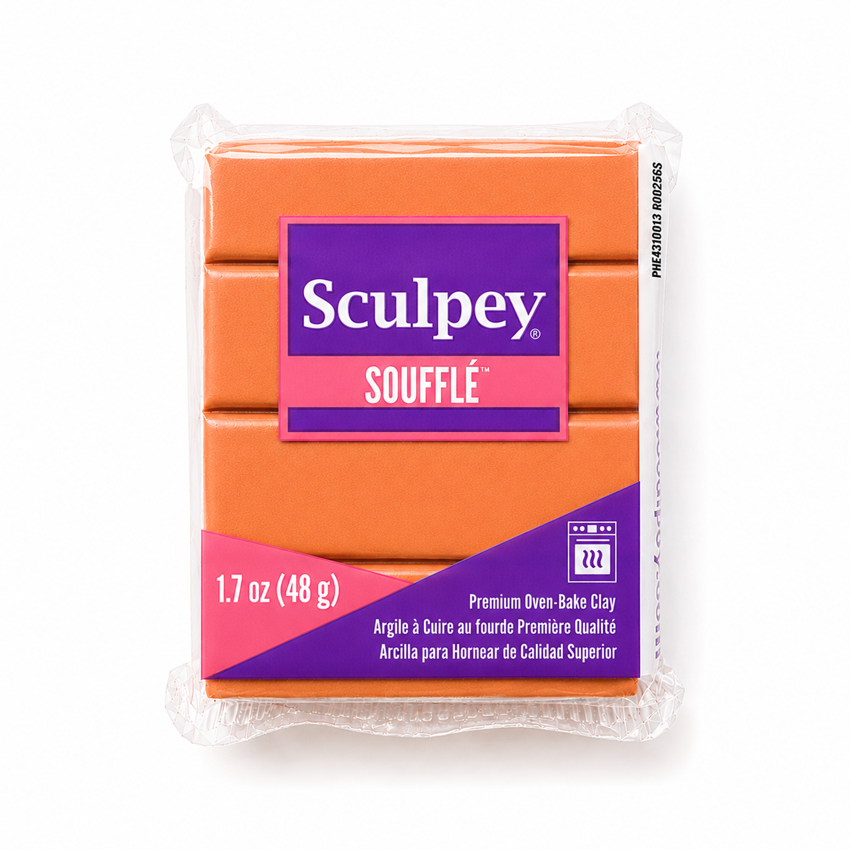 Pakje Sculpey Soufflé polymeerklei in de kleur Pumpkin (oranje), 48 gram