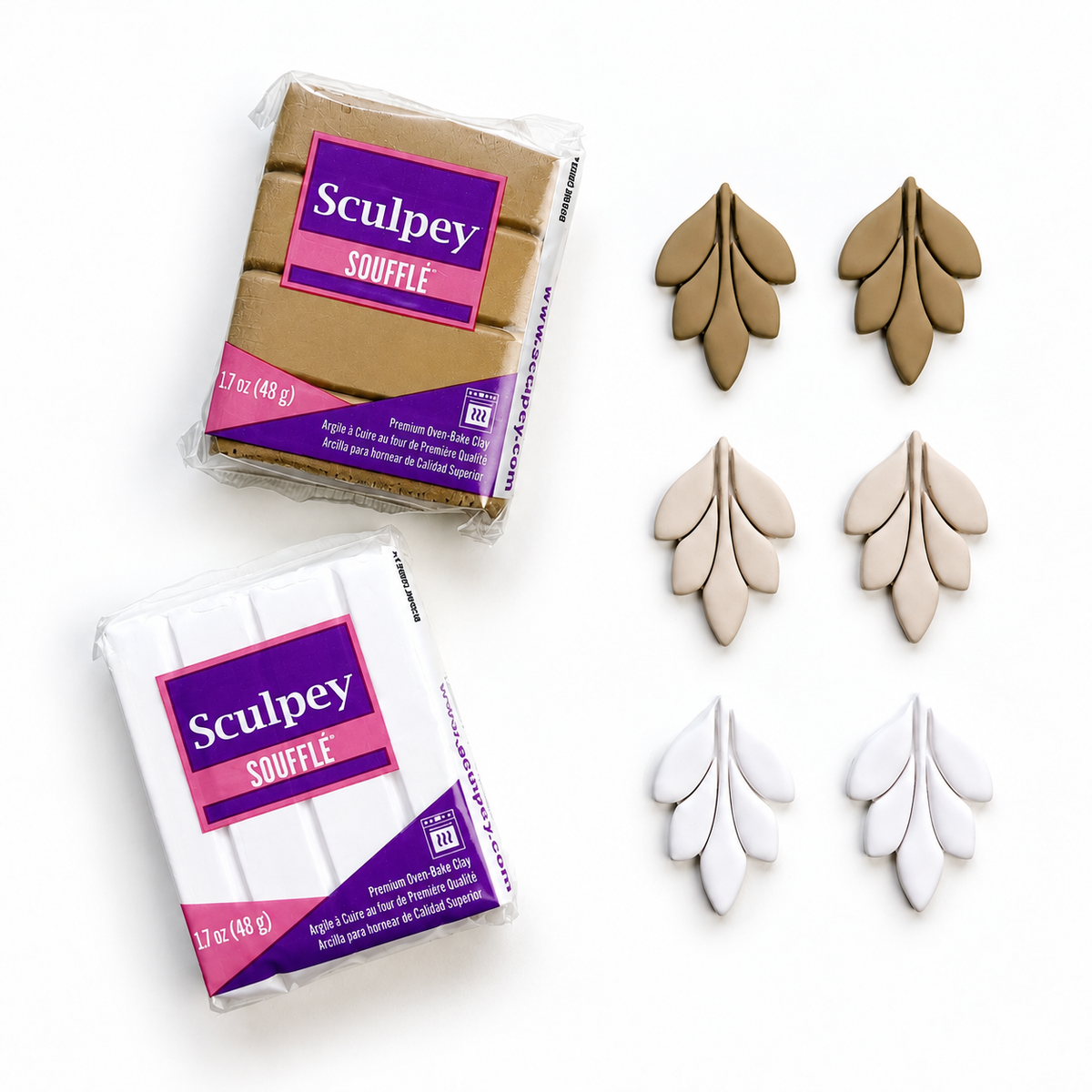 Meng polymeerklei kleuren van Sculpey tot nieuwe kleuren