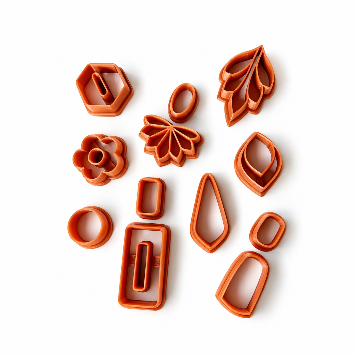 Cutters voor polymeerkleioorbellen te maken