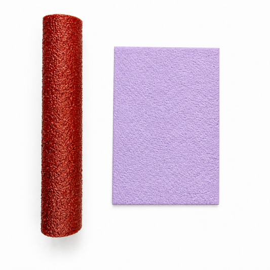 Structuurroller schuurpapier, voor het toevoegen van reliëf aan polymeerklei