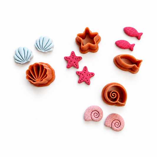 Polymeerklei zee studs 
