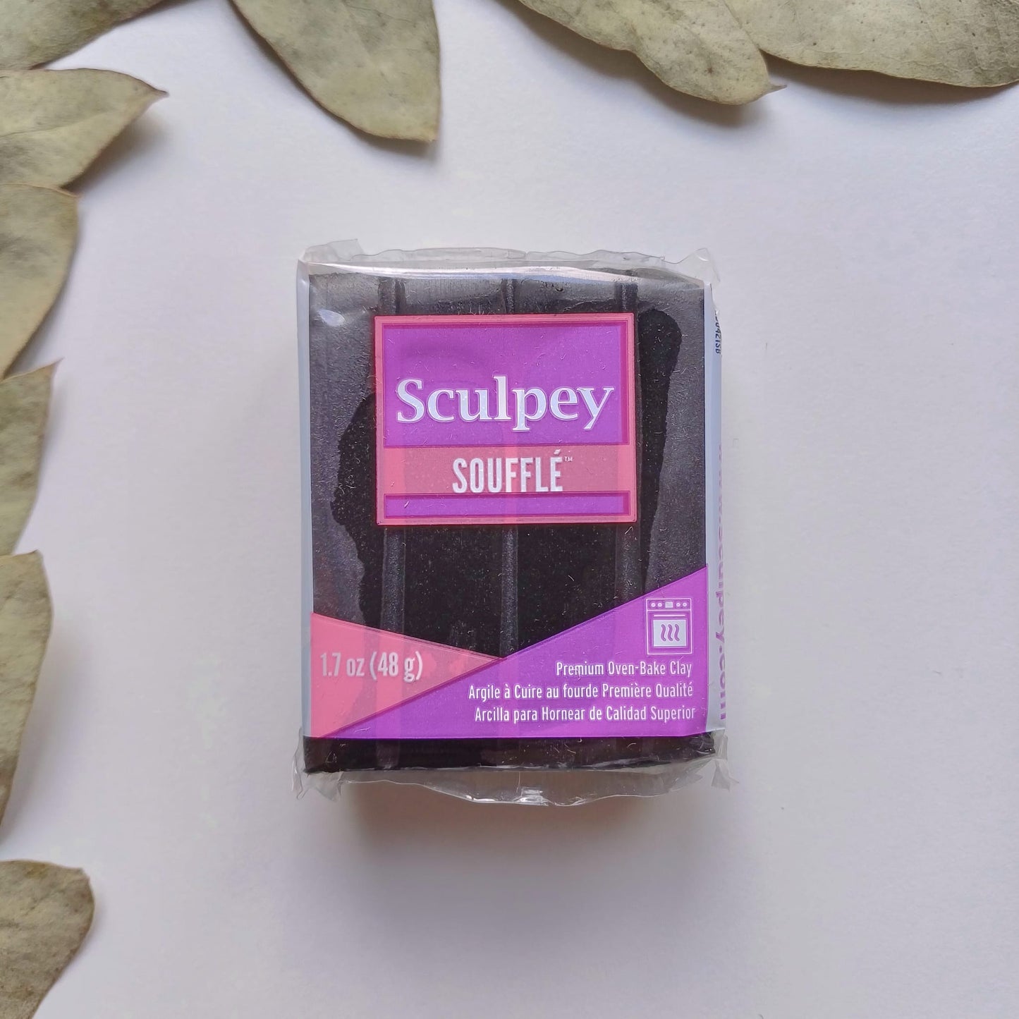 Sculpey Soufflé Poppy seed (zwart)