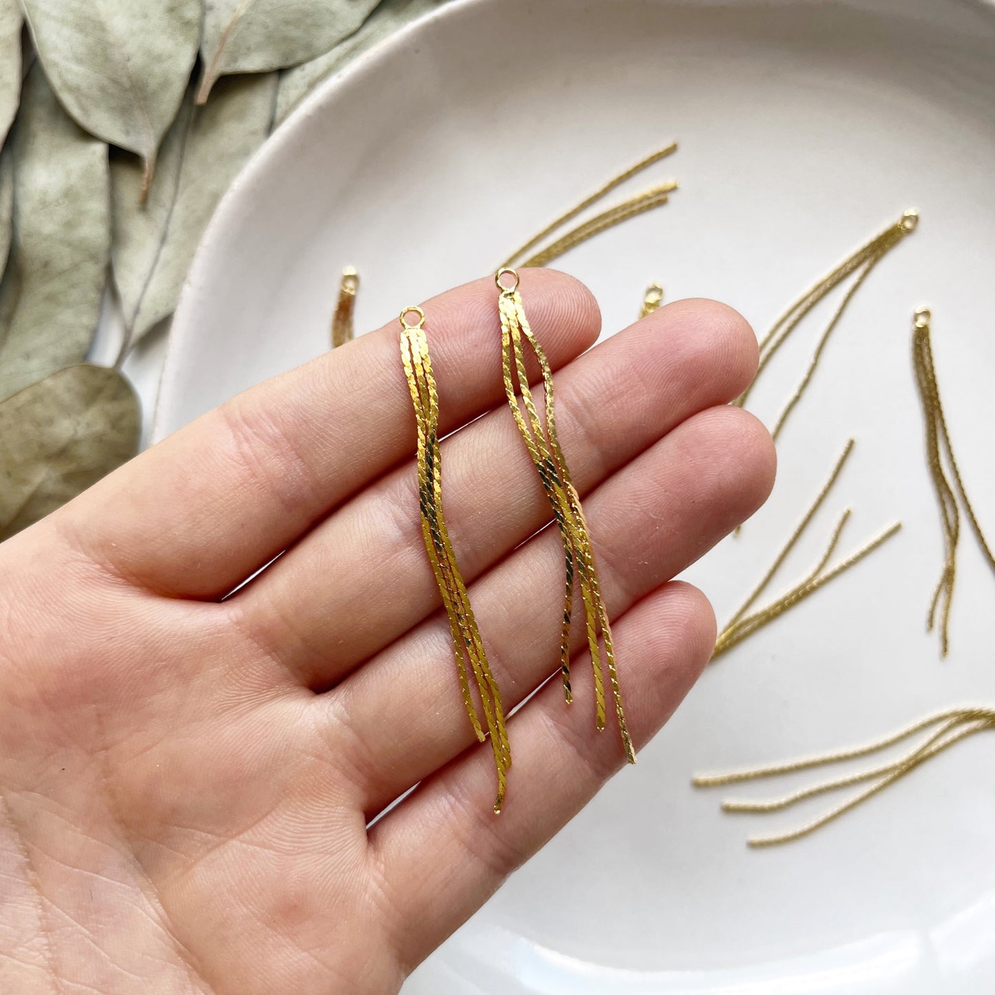 Hanger gouden slierten