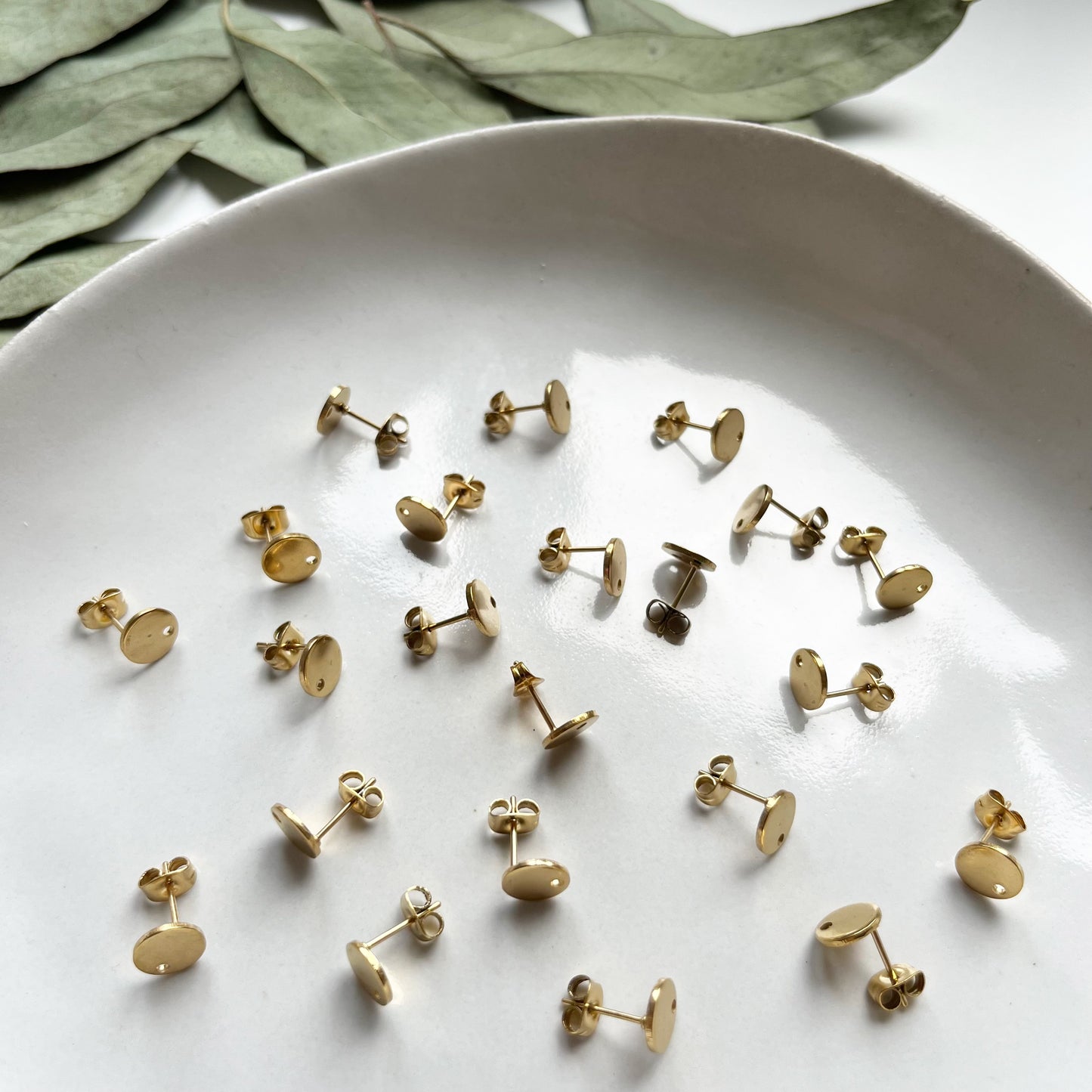 Oosteker plaatje goud (8 mm - kleinste formaat)