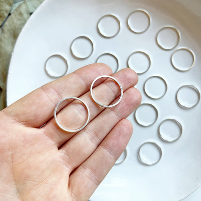 Hanger ring zilver